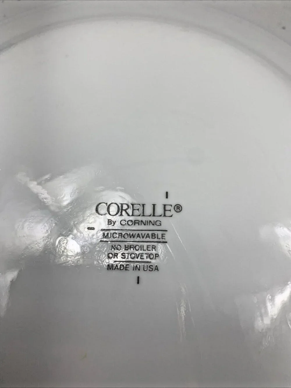 (1) Vintage Corning Corelle Blue Velvet Rose 7-1/8